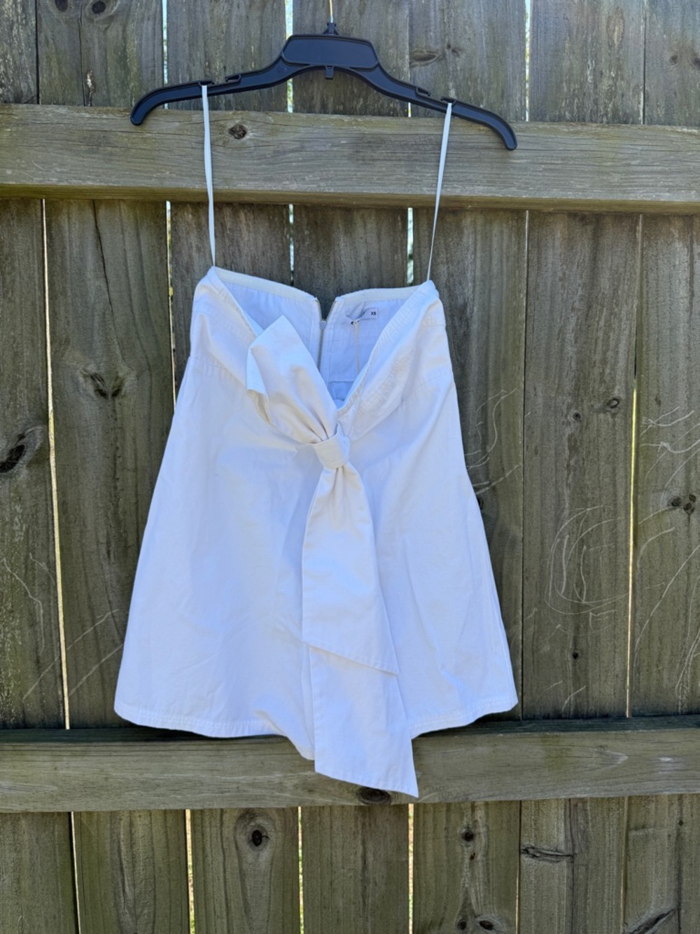 White Tie-Front Romper